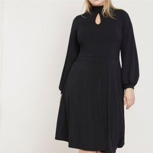 Eloquii Keyhole Fit & Flare Dress